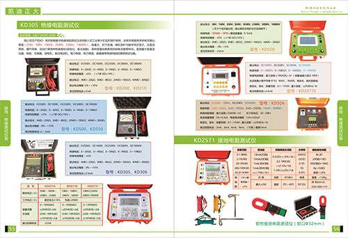 《2018產(chǎn)品選型手冊開始發(fā)行了》接地，絕緣測試儀表